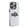 Karl Lagerfeld Apple iPhone 15 Pro Max Silikonhülle con MagSafe IML KL Sketch Logo trasparente