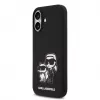 Karl Lagerfeld Custodia in silicone liquido K&CH Sketch MagSafe per Apple iPhone 17 nero