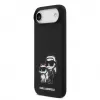 Karl Lagerfeld Custodia in silicone liquido K&CH Sketch MagSafe per Apple iPhone Air nero