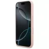 Karl Lagerfeld Custodia in silicone per iPhone 17 Pro con MagSafe, KL Sketch & Logo, rosa