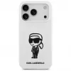 Karl Lagerfeld Custodia in silicone KL Sketch & Logo per Apple iPhone 17 Pro con MagSafe - bianco