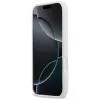 Karl Lagerfeld Custodia in silicone KL Sketch & Logo per Apple iPhone 17 Pro con MagSafe - bianco