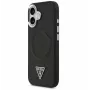 Guess Custodia MagSafe in pelle PU Triangle Logo per Apple iPhone 17 nero