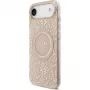 Guess Custodia in silicone con MagSafe Flowers Allover con cinturino perline per Apple iPhone 17 Air rosa