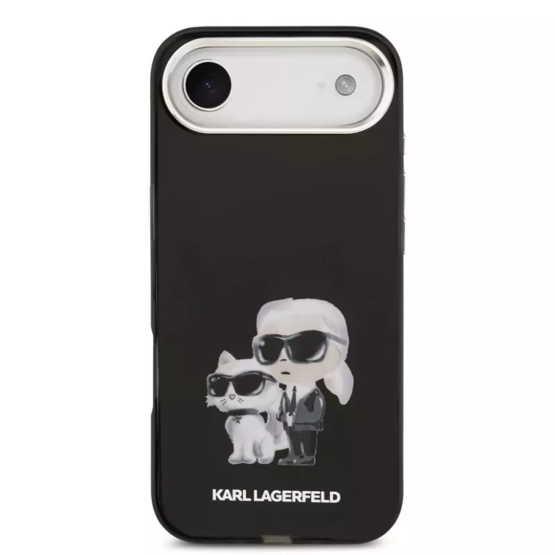 Karl Lagerfeld Custodia in silicone IML Aquarelle K&C Logo per Apple iPhone Air nero