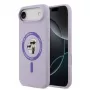 Karl Lagerfeld Custodia in silicone liquido Karl and Choupette MagSafe per Apple iPhone Air viola