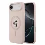 Karl Lagerfeld Liquid Silicone Karl and Choupette Custodia MagSafe per iPhone Air, rosa