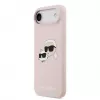 Karl Lagerfeld Apple iPhone Air Liquid Silicone Double Heads custodia MagSafe rosa