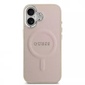 Guess Apple iPhone 17 PU Saffiano custodia MagSafe rosa