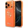 Guess IML 4G Script Metal Custodia per iPhone 17 Pro, arancione