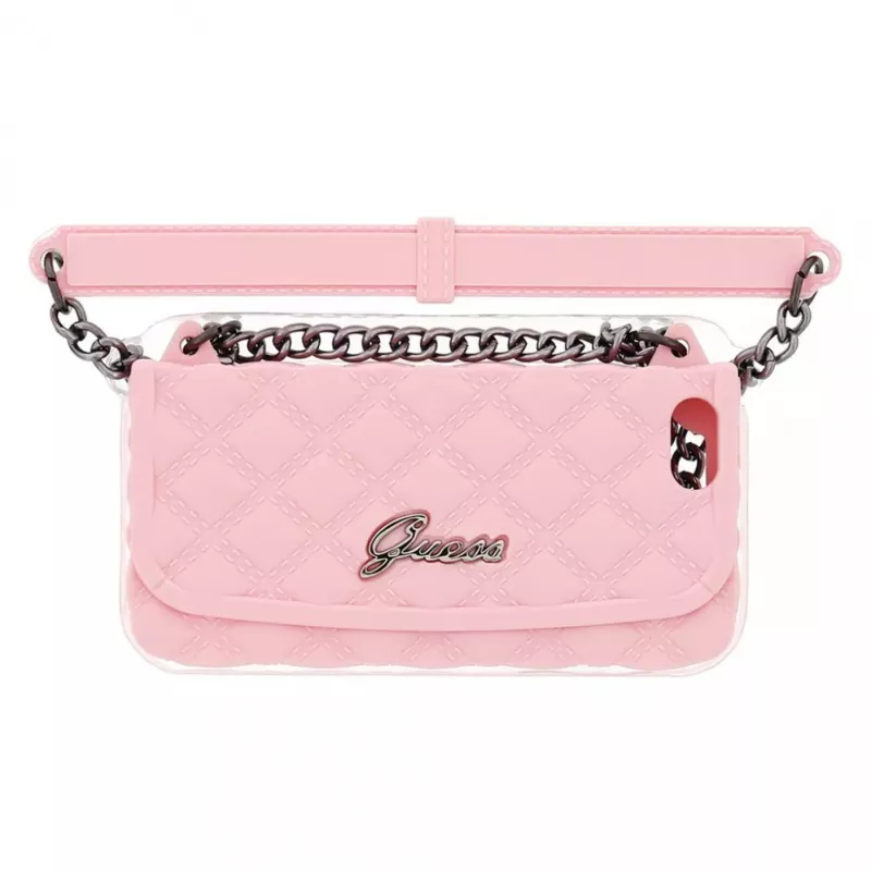 Apple Quilted Clutch custodia in silicone per iPhone 6 rosa
