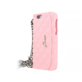 Apple Quilted Clutch custodia in silicone per iPhone 6 rosa