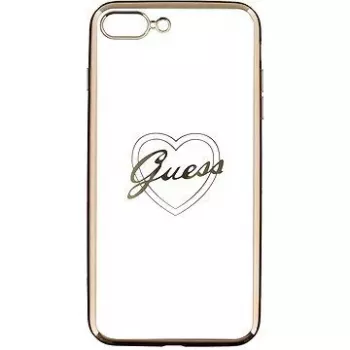 Guess Apple iPhone 7 Plus / 8 Plus Apple Heart custodia TPU oro