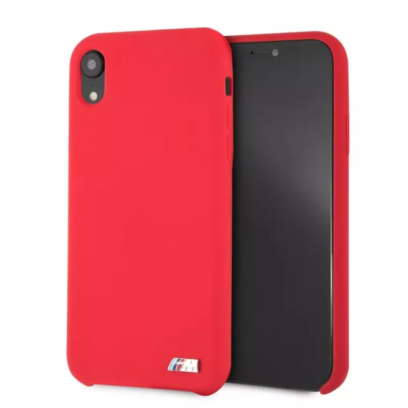 BMW Apple iPhone XR custodia rigida in silicone rosso