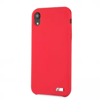 BMW Apple iPhone XR custodia rigida in silicone rosso