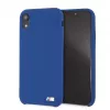 BMW Apple iPhone XR custodia rigida in silicone blu navy