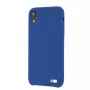 BMW Apple iPhone XR custodia rigida in silicone blu navy