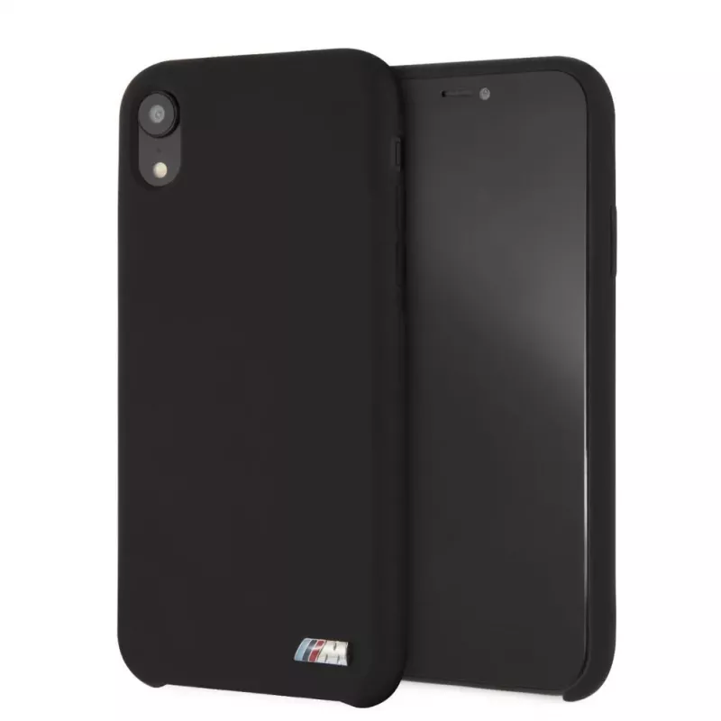 BMW custodia rigida in silicone per Apple iPhone XR nero M Collection