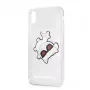 Karl Lagerfeld Apple iPhone XR Fun Eaten custodia rigida trasparente