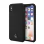 Mercedes-Benz Apple iPhone XR custodia in silicone liquido nero
