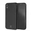 Mercedes-Benz Apple iPhone XR custodia rigida in vera fibra di carbonio nero