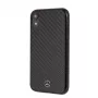 Mercedes-Benz Apple iPhone XR custodia rigida in vera fibra di carbonio nero