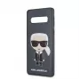 Karl Lagerfeld Samsung Galaxy S10 Ikonik custodia full body PC/TPU blu