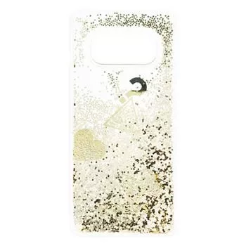 Guess Samsung Galaxy S10e Glitter Hearts custodia oro