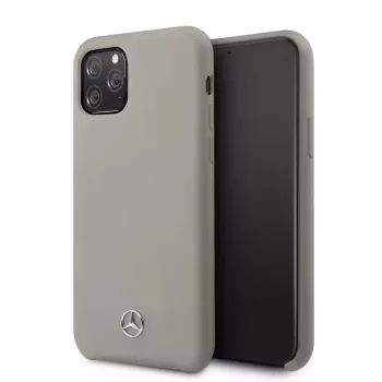 Mercedes-Benz Apple iPhone 11 Pro custodia in silicone liquido grigio