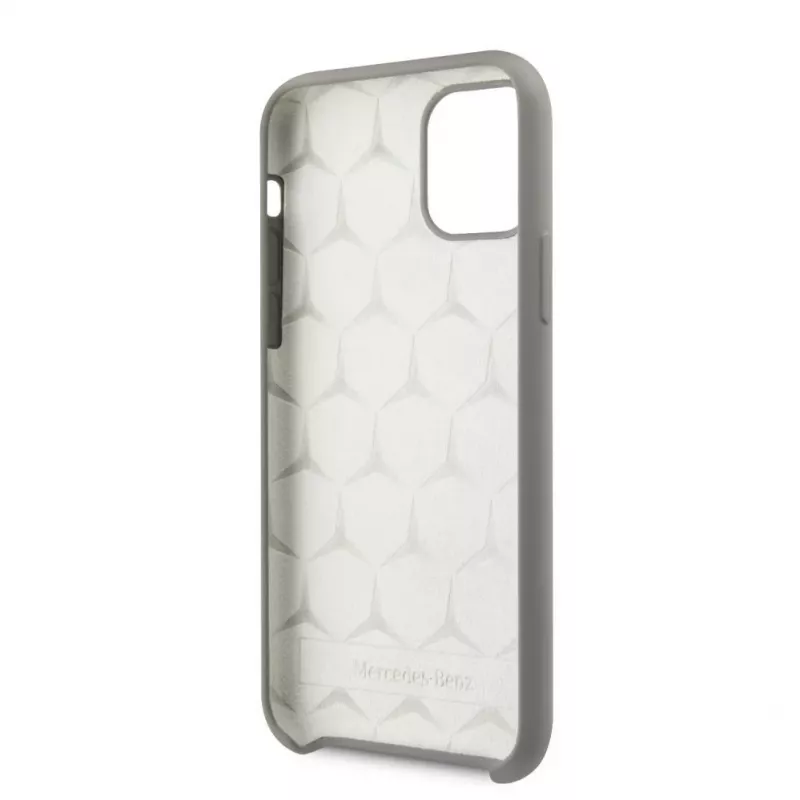 Mercedes-Benz Apple iPhone 11 Pro custodia in silicone liquido grigio