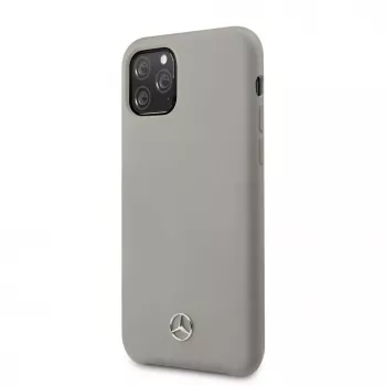 Mercedes-Benz Apple iPhone 11 Pro custodia in silicone liquido grigio