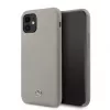 Mercedes-Benz Apple iPhone 11 custodia in silicone liquido grigio