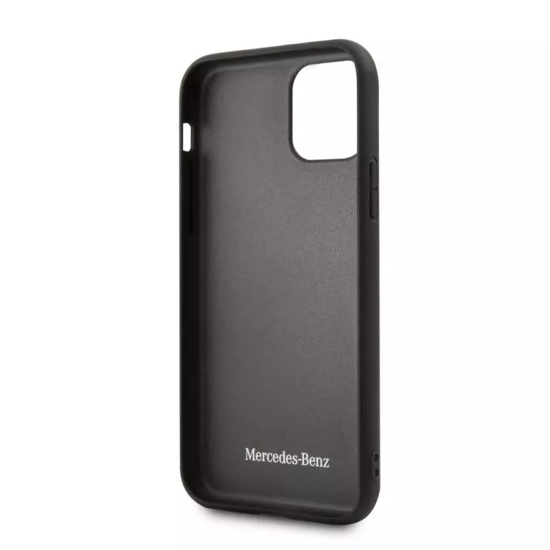Mercedes-Benz Apple iPhone 11 Pro custodia in vera pelle Quilted blu