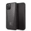 Mercedes-Benz Apple iPhone 11 Pro custodia rigida in pelle Carbon nero