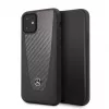 Mercedes-Benz Apple iPhone 11 custodia rigida in pelle Carbon nero