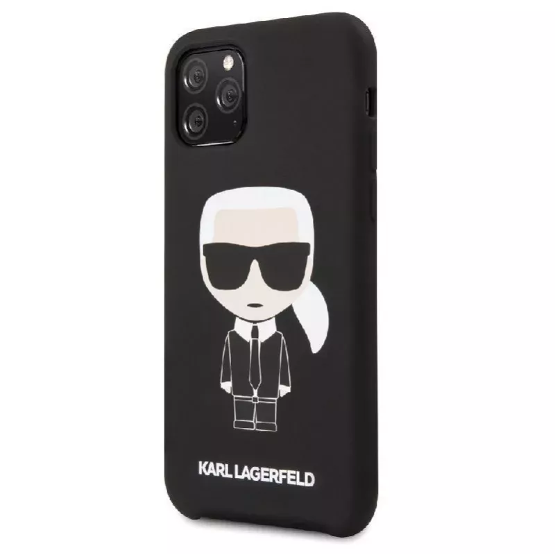 Karl Lagerfeld Apple iPhone 11 Pro Iconic custodia in silicone nero