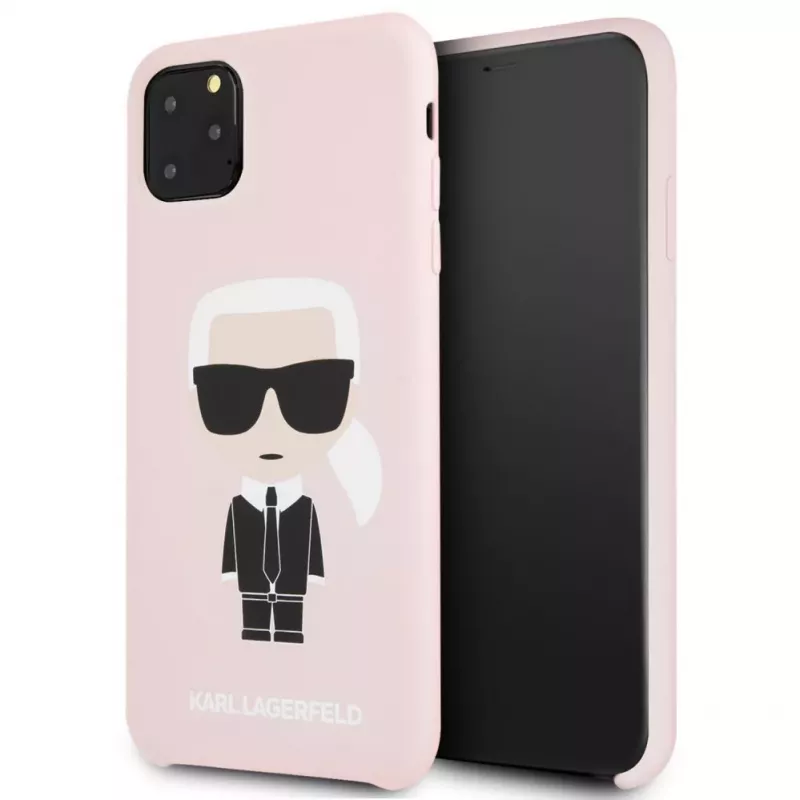 Karl Lagerfeld Apple iPhone 11 Pro Max Silicone Fullbody Ikonic rosa