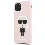 Karl Lagerfeld Apple iPhone 11 Pro Max Silicone Fullbody Ikonic rosa