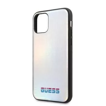 Guess Apple iPhone 11 Pro Custodia Iridescent Argento