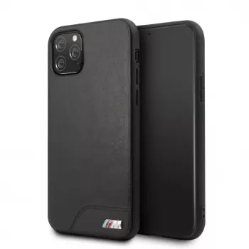 BMW Hardcase in PU pelle liscia nero per Apple iPhone 11 Pro