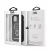 Karl Lagerfeld Apple iPhone 11 Pro Custodia Posteriore Silicone Ikonik White Outline Nero