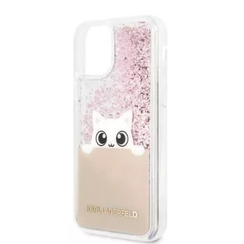 Guess Apple iPhone 11 Pro Custodia Glitter Peek and Boo Rosa