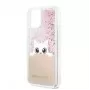 Guess Apple iPhone 11 Pro Custodia Glitter Peek and Boo Rosa