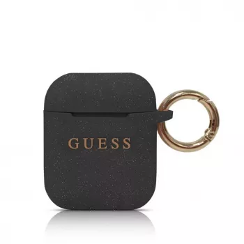 Guess Custodia in silicone per AirPods 1/2 nero