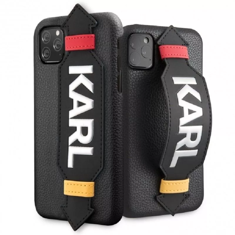 Karl Lagerfeld Apple iPhone 11 Pro Custodia con Tracolla Nero