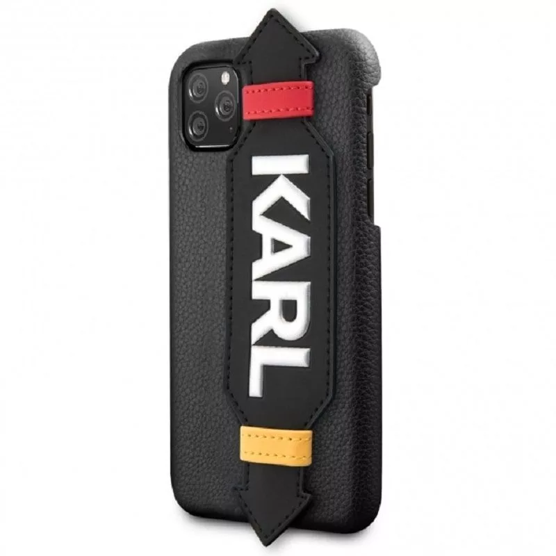Karl Lagerfeld Apple iPhone 11 Pro Custodia con Tracolla Nero