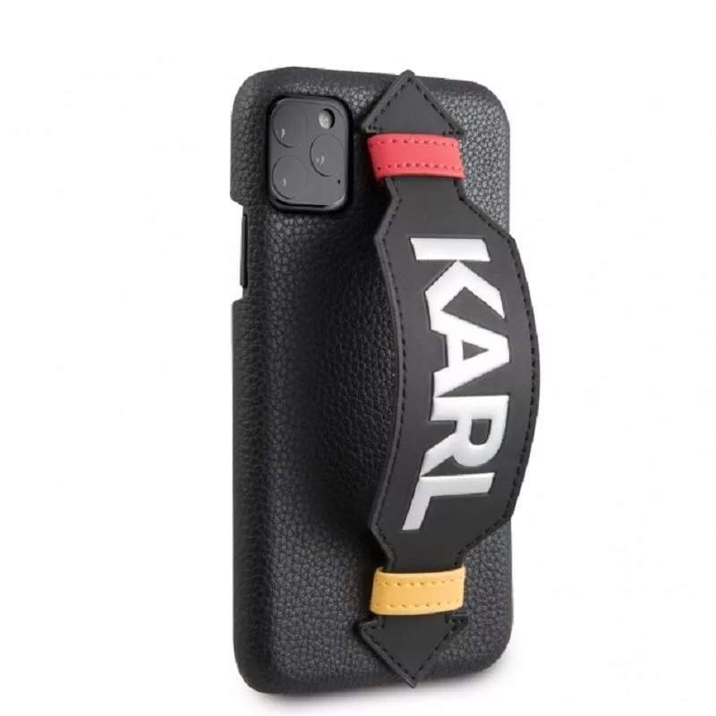Karl Lagerfeld Apple iPhone 11 Pro Custodia con Tracolla Nero