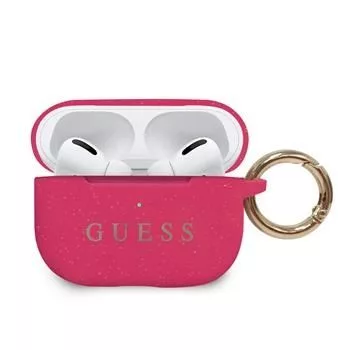 Guess Custodia in silicone fucsia per AirPods Pro