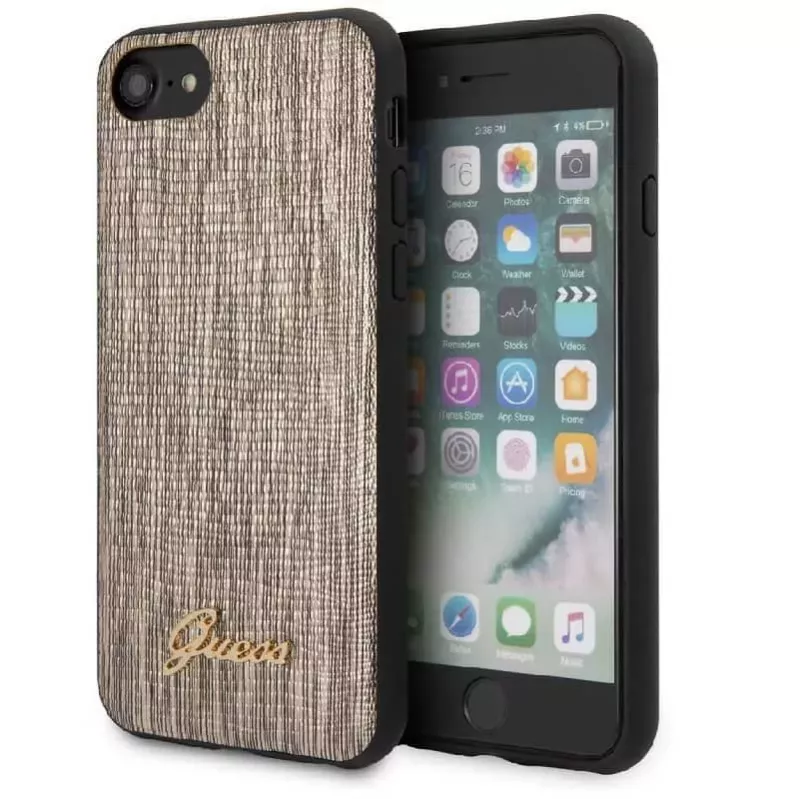 Guess Apple iPhone 7/8/SE2020 Custodia Lizard Oro