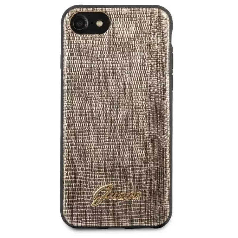 Guess Apple iPhone 7/8/SE2020 Custodia Lizard Oro